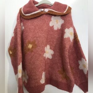 Zara floral sweater